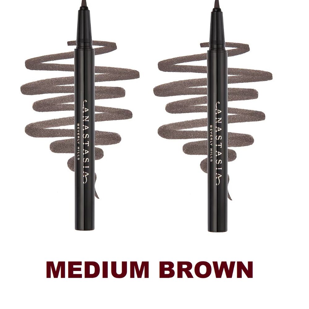 41% SALE!  💛 2 x Anastasia MEDIUM BROWN BROW PEN Full Size ✨ NEW IN BOXES